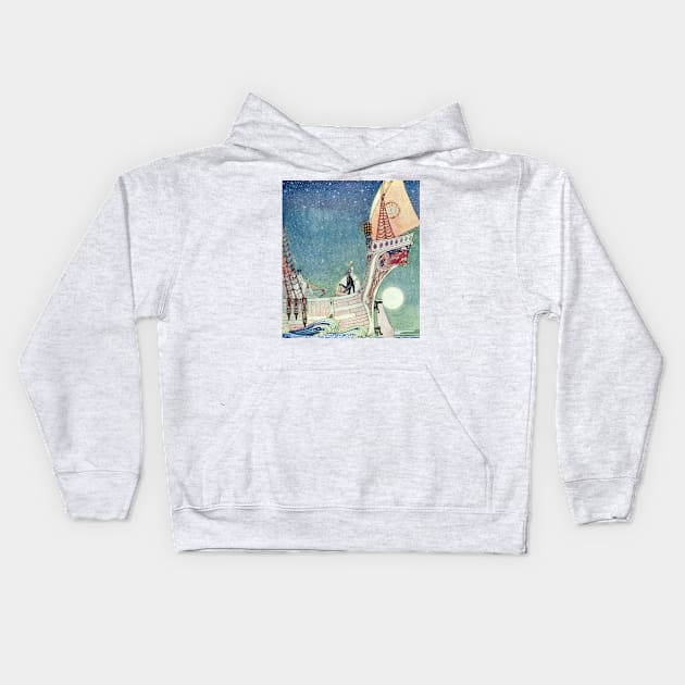 The Man Who Never Laughed by Kay Nielsen Kids Hoodie by vintage-art